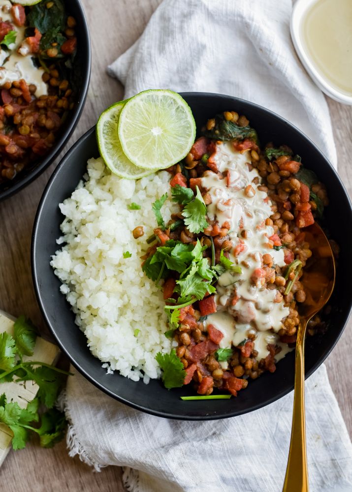 Curried Lentil Rice Bowl - Trim Healthy Mama