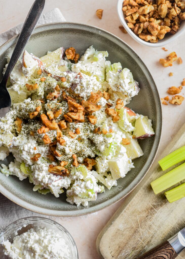 Waldorf Cottage Cheese Salad Waldorf Cottage Cheese Salad